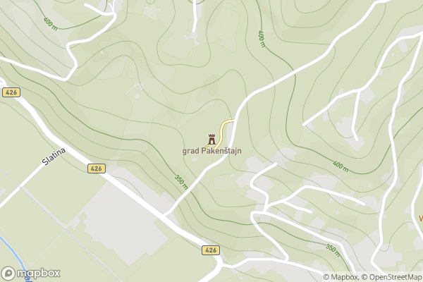 static Mapbox map
