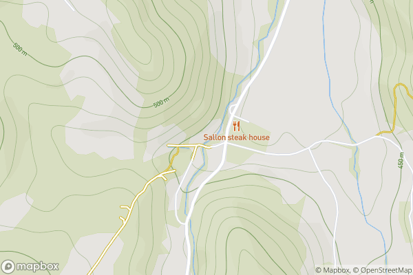 static Mapbox map