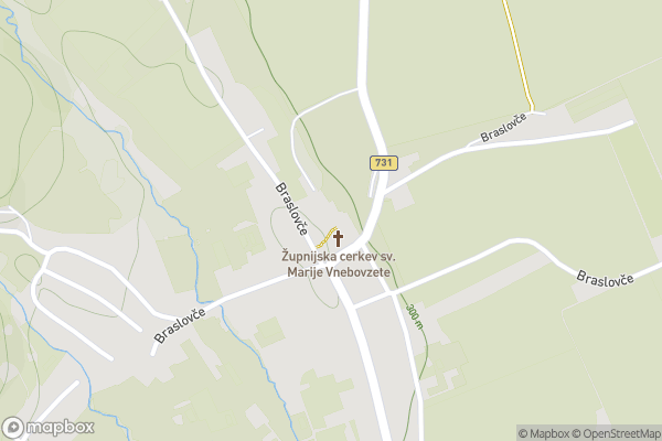 static Mapbox map
