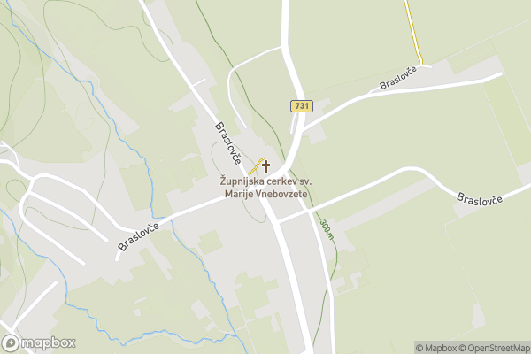 static Mapbox map