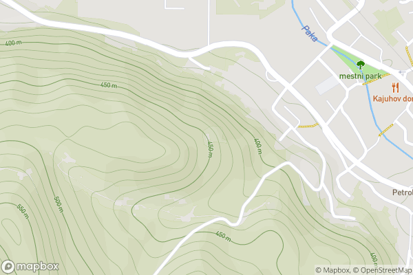 static Mapbox map