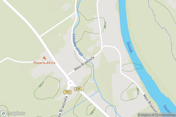 static Mapbox map