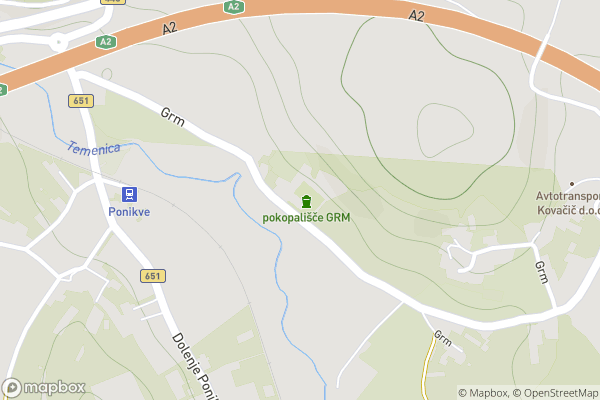 static Mapbox map