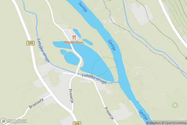static Mapbox map