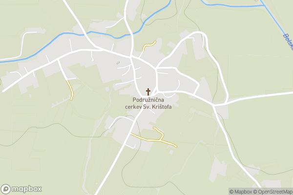 static Mapbox map