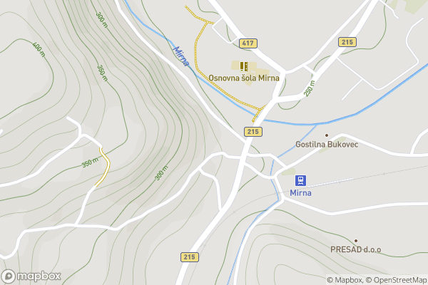 static Mapbox map