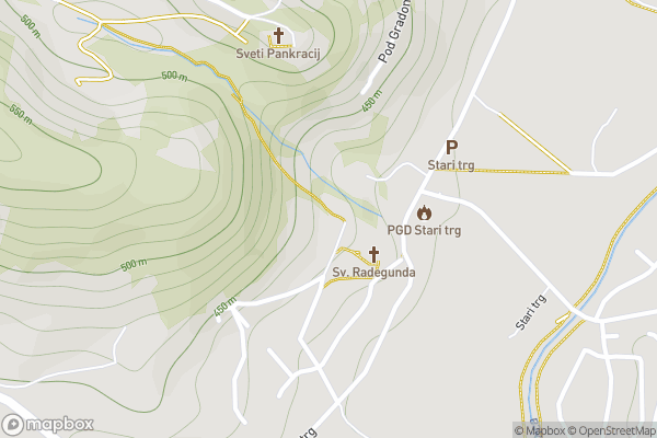 static Mapbox map