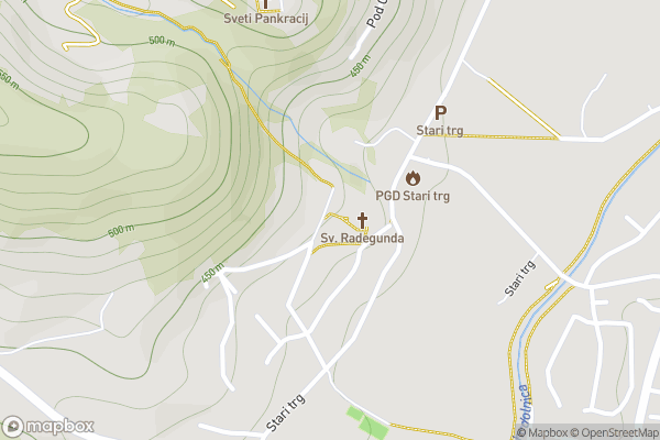 static Mapbox map