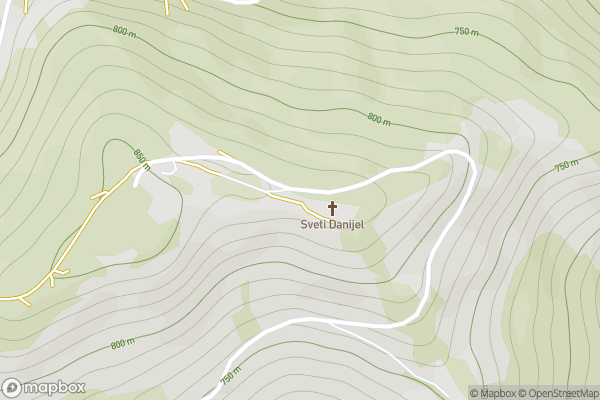 static Mapbox map