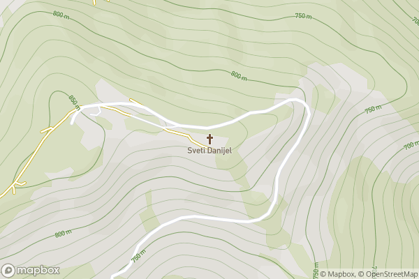 static Mapbox map