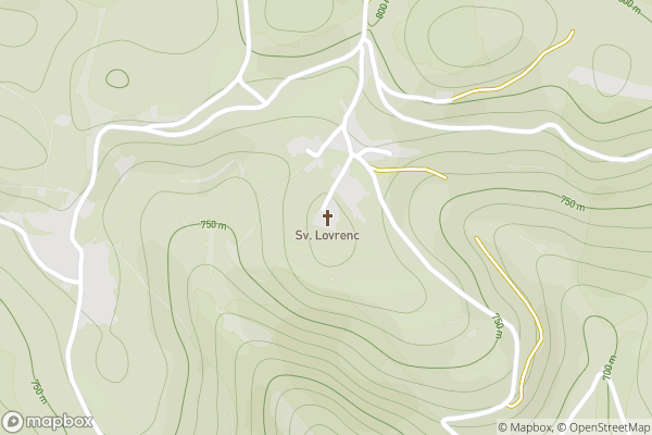 static Mapbox map