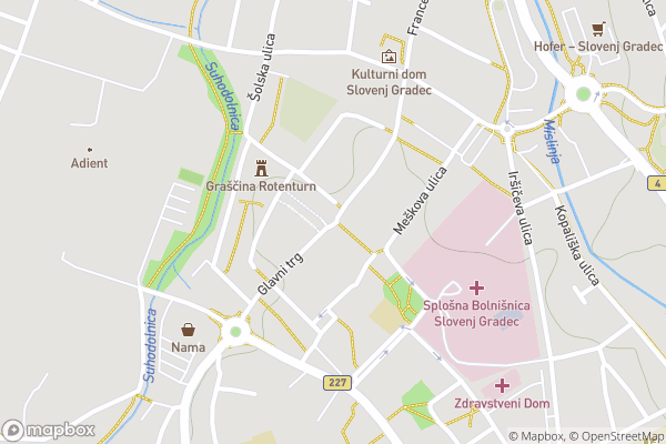 static Mapbox map