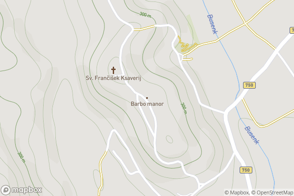 static Mapbox map