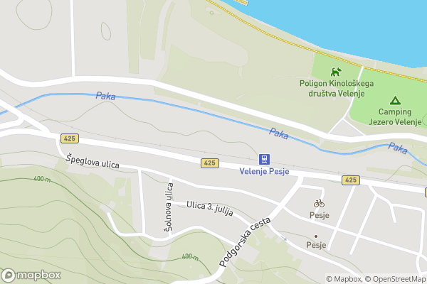 static Mapbox map