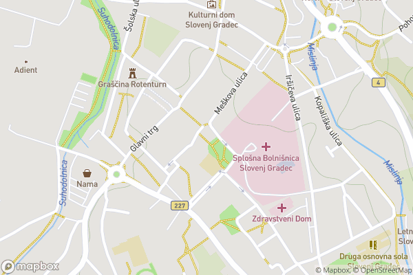 static Mapbox map