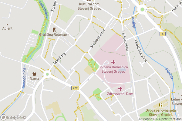 static Mapbox map