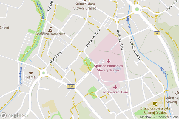 static Mapbox map