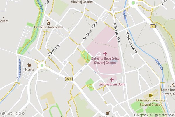 static Mapbox map