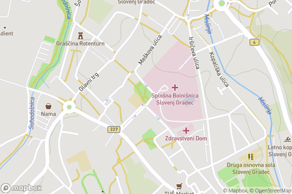 static Mapbox map