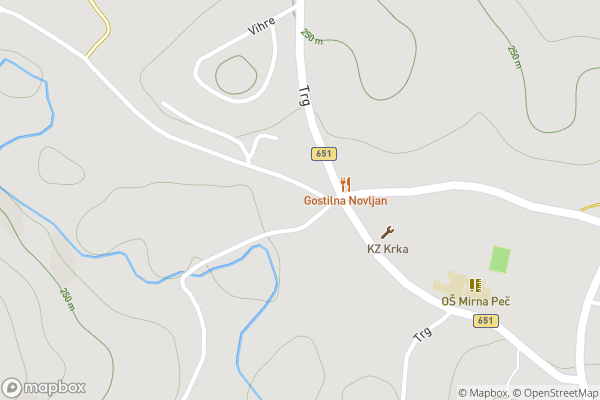 static Mapbox map