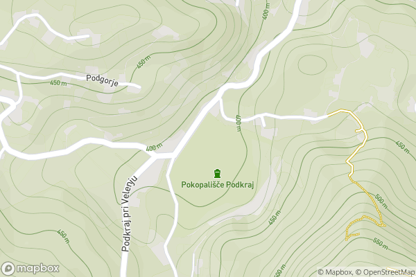 static Mapbox map
