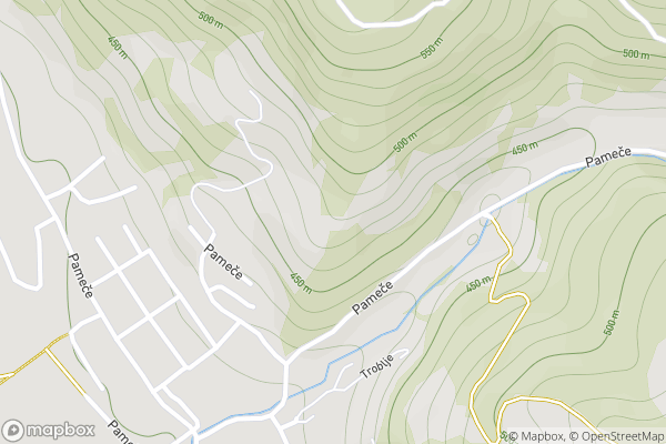static Mapbox map