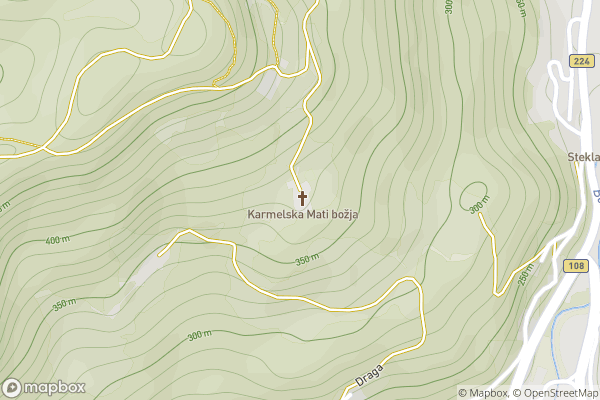 static Mapbox map