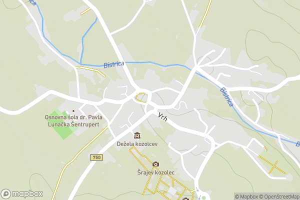 static Mapbox map