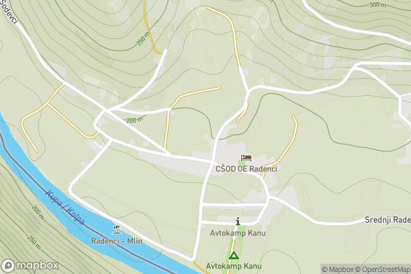 static Mapbox map