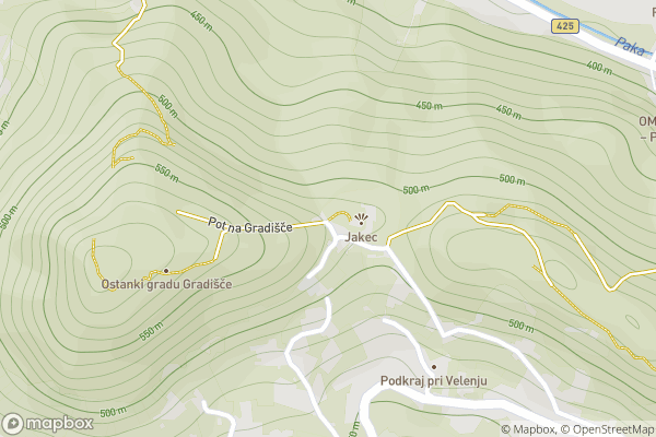 static Mapbox map