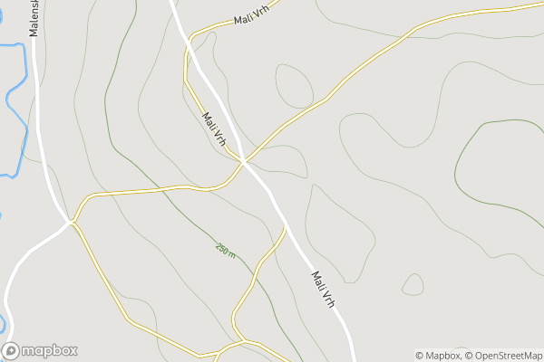 static Mapbox map