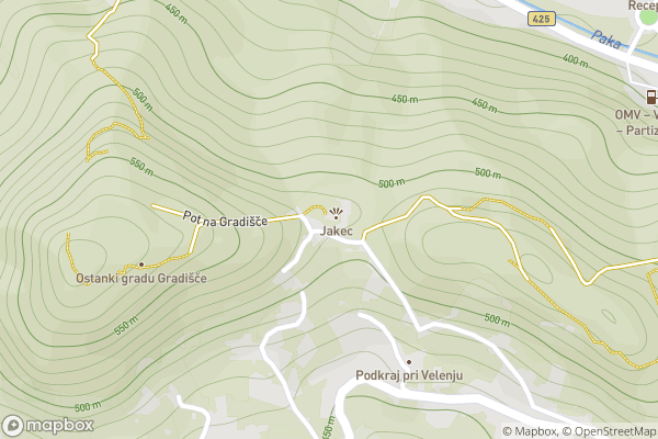 static Mapbox map