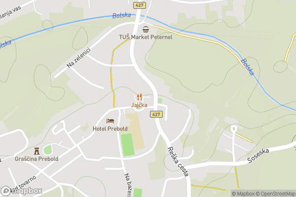 static Mapbox map