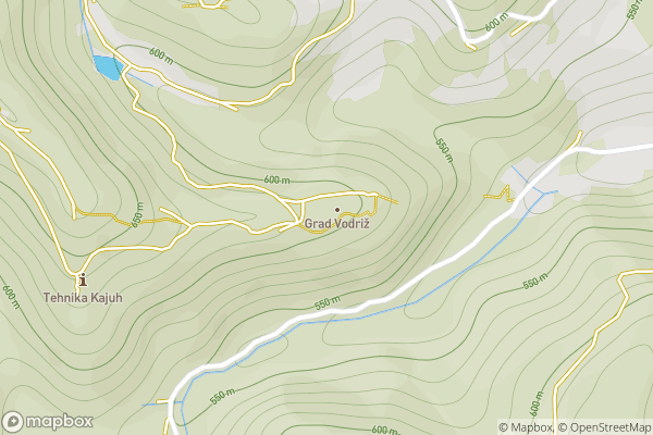 static Mapbox map