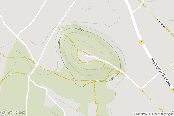 static Mapbox map