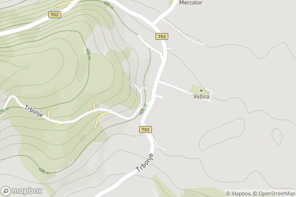 static Mapbox map