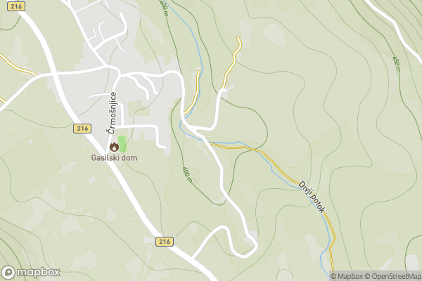 static Mapbox map
