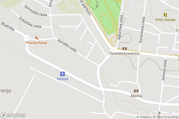 static Mapbox map