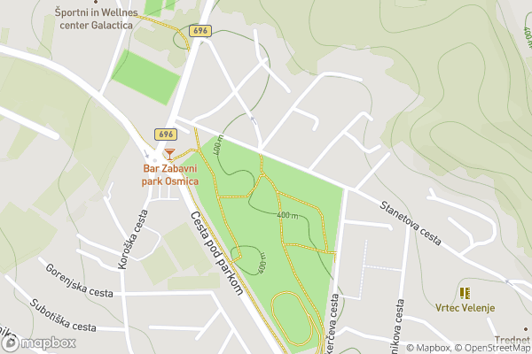 static Mapbox map