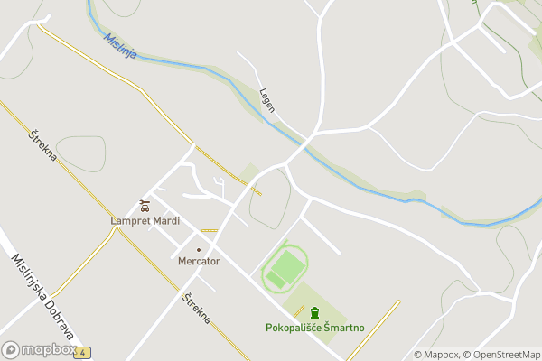 static Mapbox map