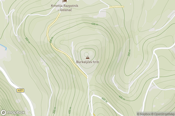 static Mapbox map