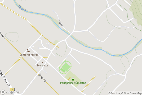 static Mapbox map
