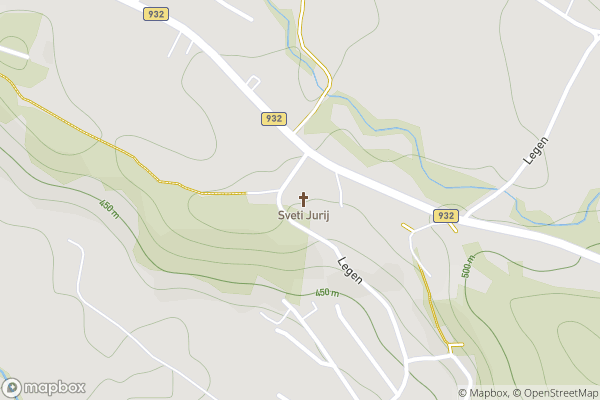 static Mapbox map