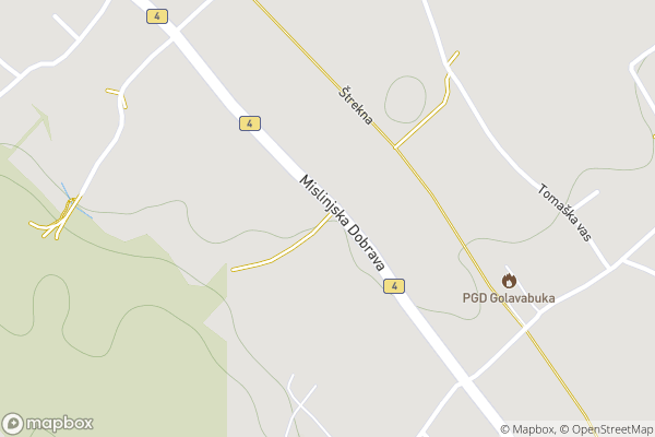 static Mapbox map
