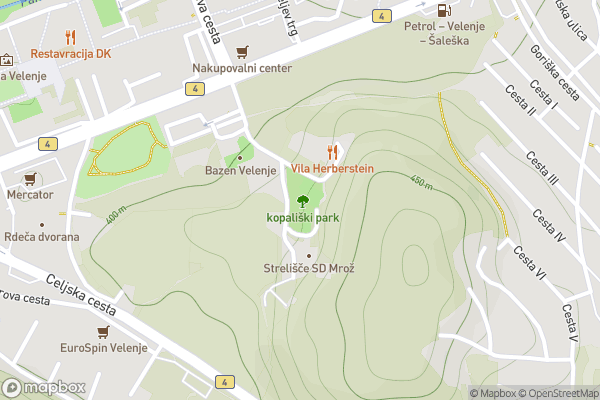 static Mapbox map