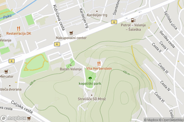 static Mapbox map