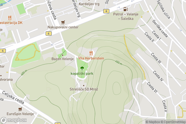 static Mapbox map