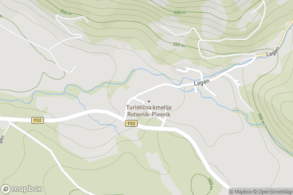 static Mapbox map