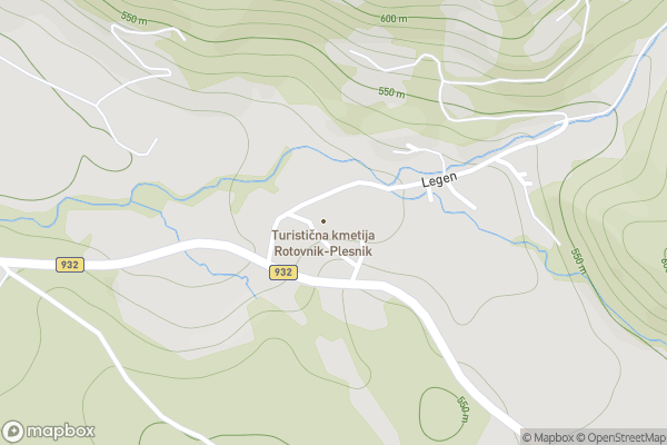 static Mapbox map