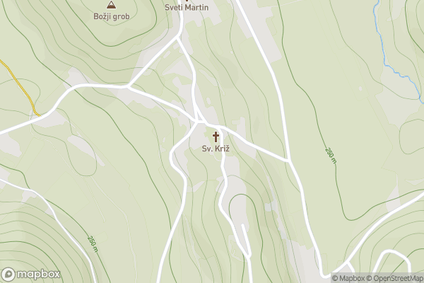 static Mapbox map